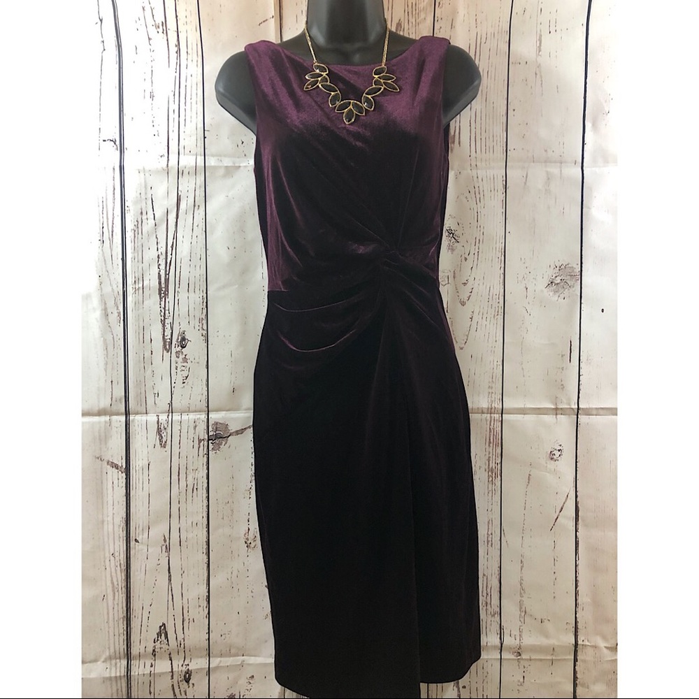 ❤️Gorgeous Calvin Klein dark purple velvet dress